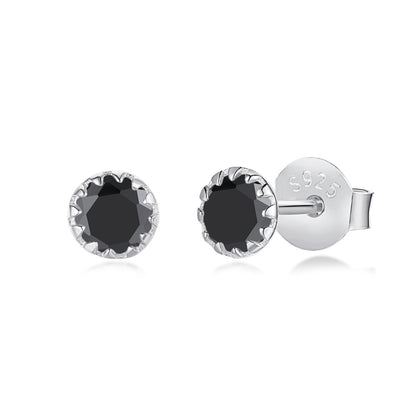 [Royal Jewellery]Sparkling Colorful Round Shape Earrings