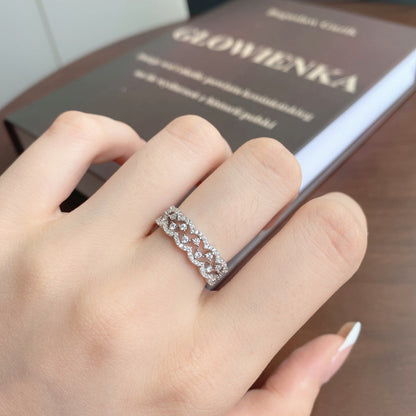 [Royal Jewellery]Elegant Resplendent Round Shape Party Ring