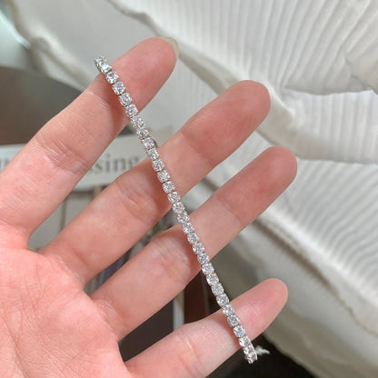[Royal Jewellery]Sparkling Round Cut Daily Bracelet