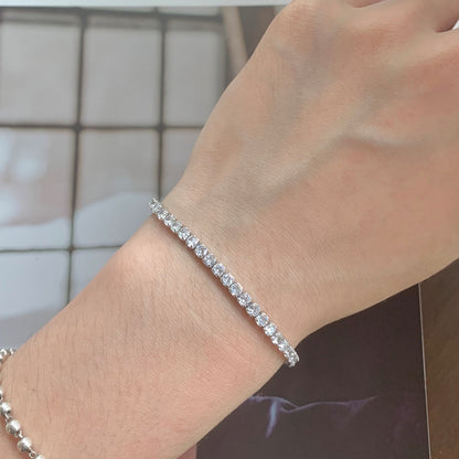 [Royal Jewellery]Sparkling Round Cut Daily Bracelet
