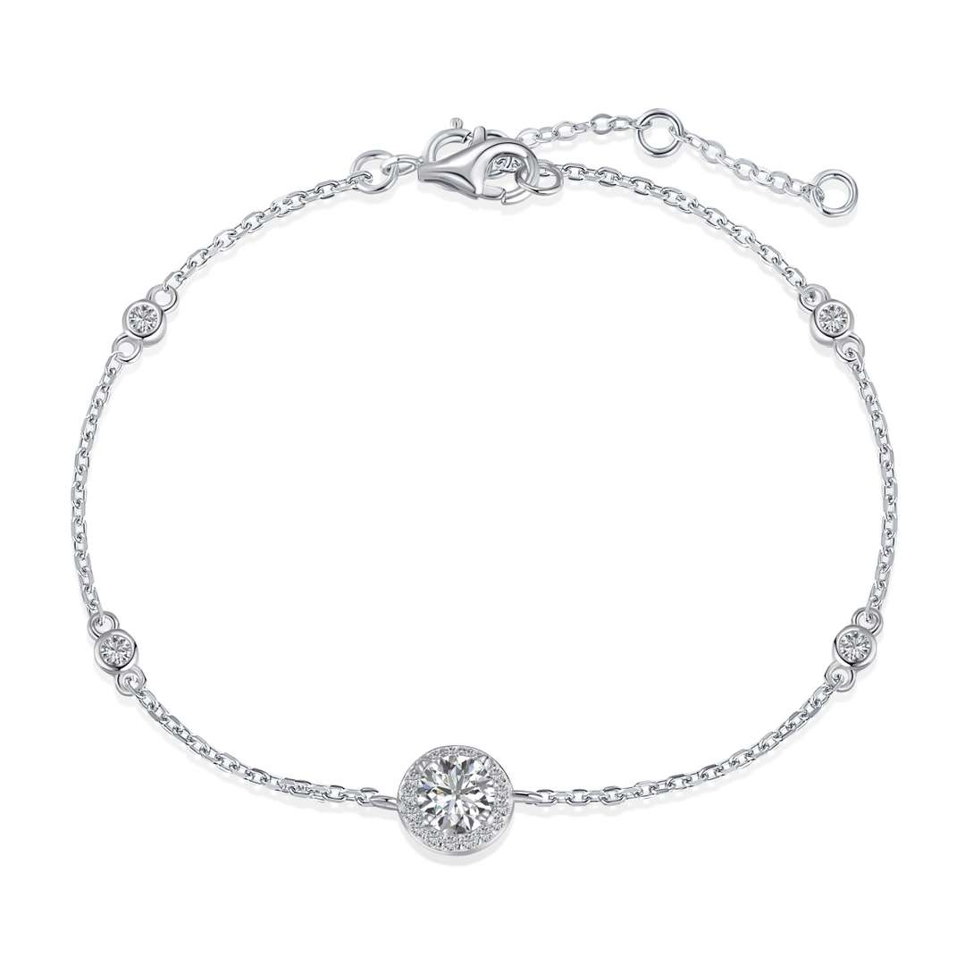 [Royal Jewellery]Dazzling Round Cut Shape Bracelet