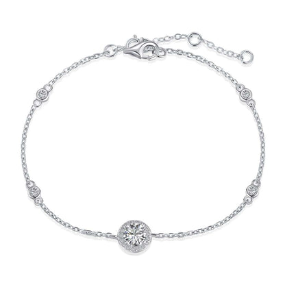 [Royal Jewellery]Dazzling Round Cut Shape Bracelet
