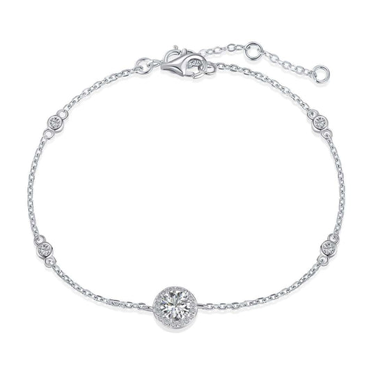 [Royal Jewellery]Dazzling Round Cut Shape Bracelet
