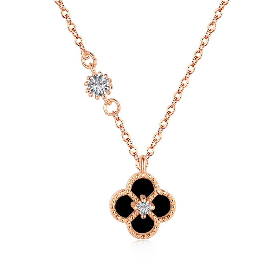 [Royal Jewellery]Delicate Flower Shape Necklace