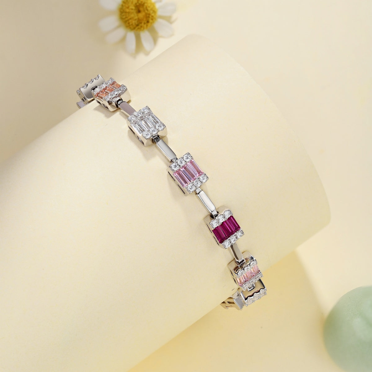 [Royal Jewellery]Dainty Charming Emerald Cut Daily Bracelet