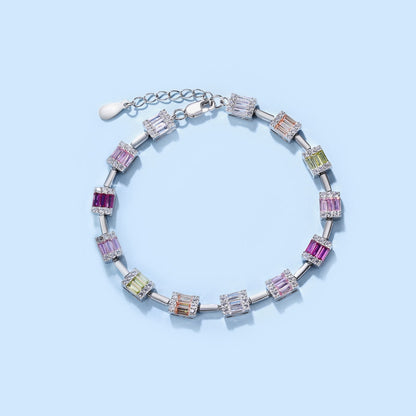 [Royal Jewellery]Dainty Charming Emerald Cut Daily Bracelet
