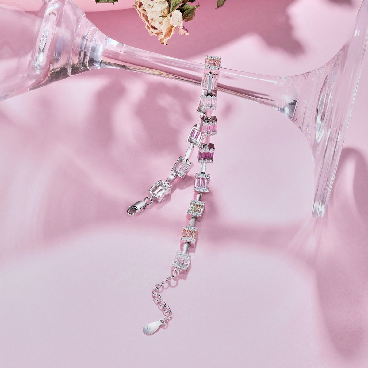 [Royal Jewellery]Dainty Charming Emerald Cut Daily Bracelet