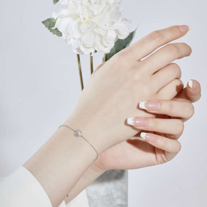[Royal Jewellery]Heart-Shaped Gentle and Versatile Bracelet