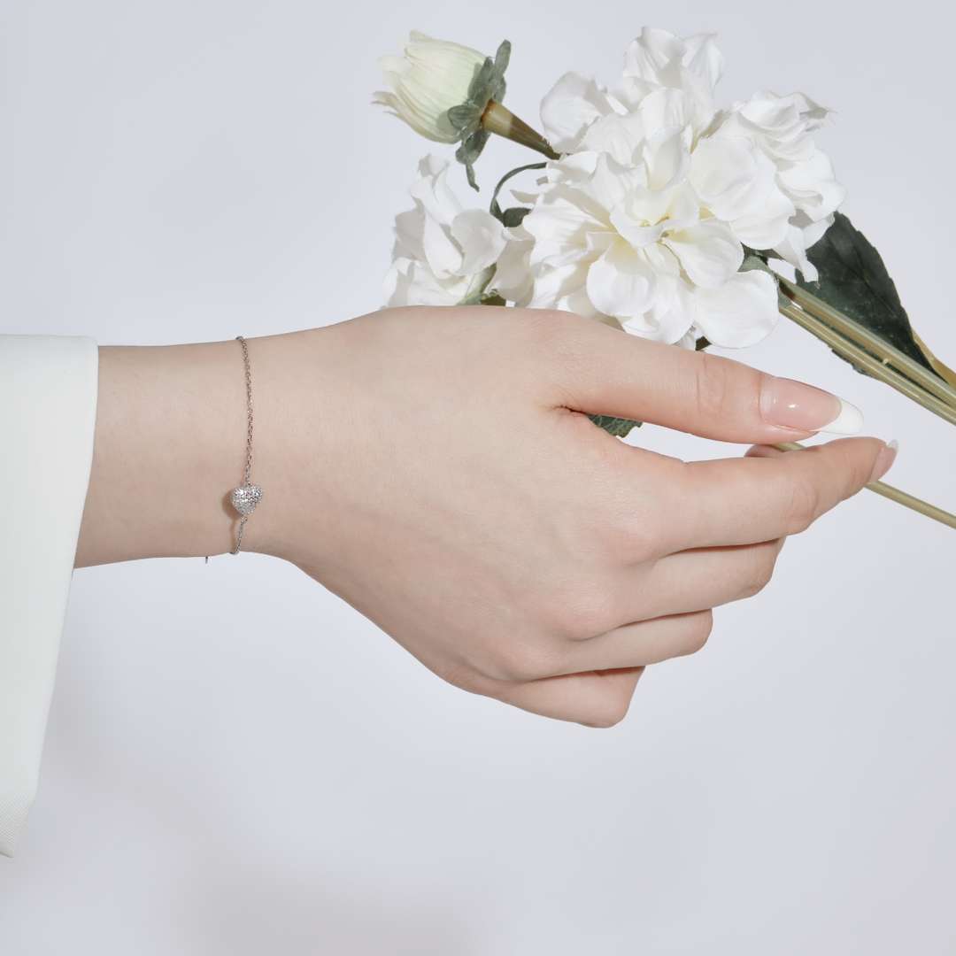 [Royal Jewellery]Heart-Shaped Gentle and Versatile Bracelet
