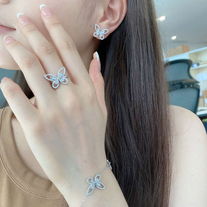 [Royal Jewellery]Delicate Butterfly Pendant Bracelet