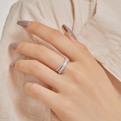 [Royal Jewellery]Unique Colorful Marquise Cut Daily Ring