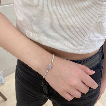 [Royal Jewellery]Dazzling Unique Multi Shape Lover Bracelet