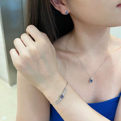 [Royal Jewellery]Luxurious Heart Of The Ocean Bracelet