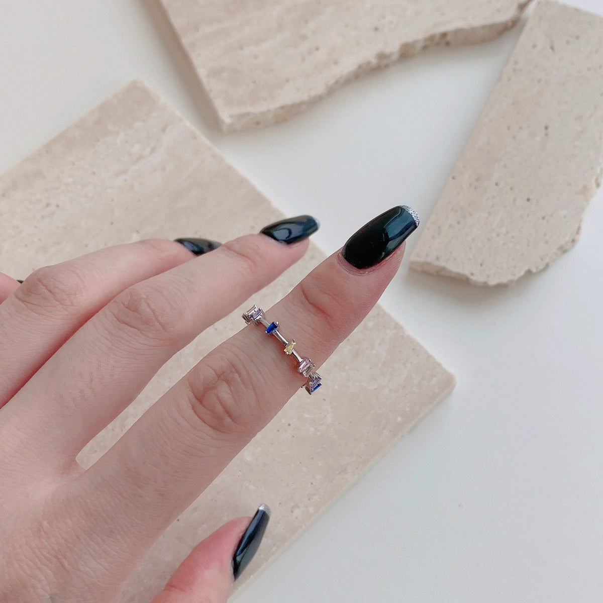 [Royal Jewellery]Unique Trapezoid Cut Daily Ring