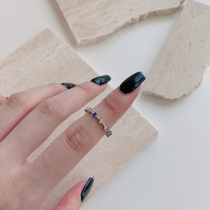 [Royal Jewellery]Unique Trapezoid Cut Daily Ring