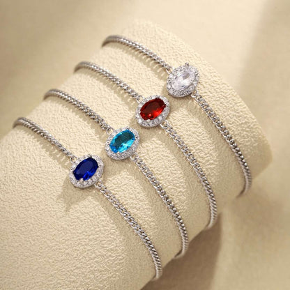 [Royal Jewellery]Exquisite Oval Shape Bracelet