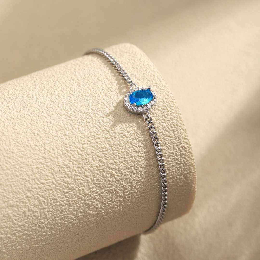 [Royal Jewellery]Exquisite Oval Shape Bracelet