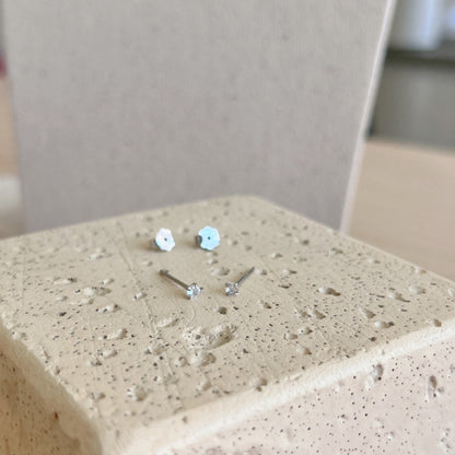 [Royal Jewellery]Delicate Solitaire Earrings