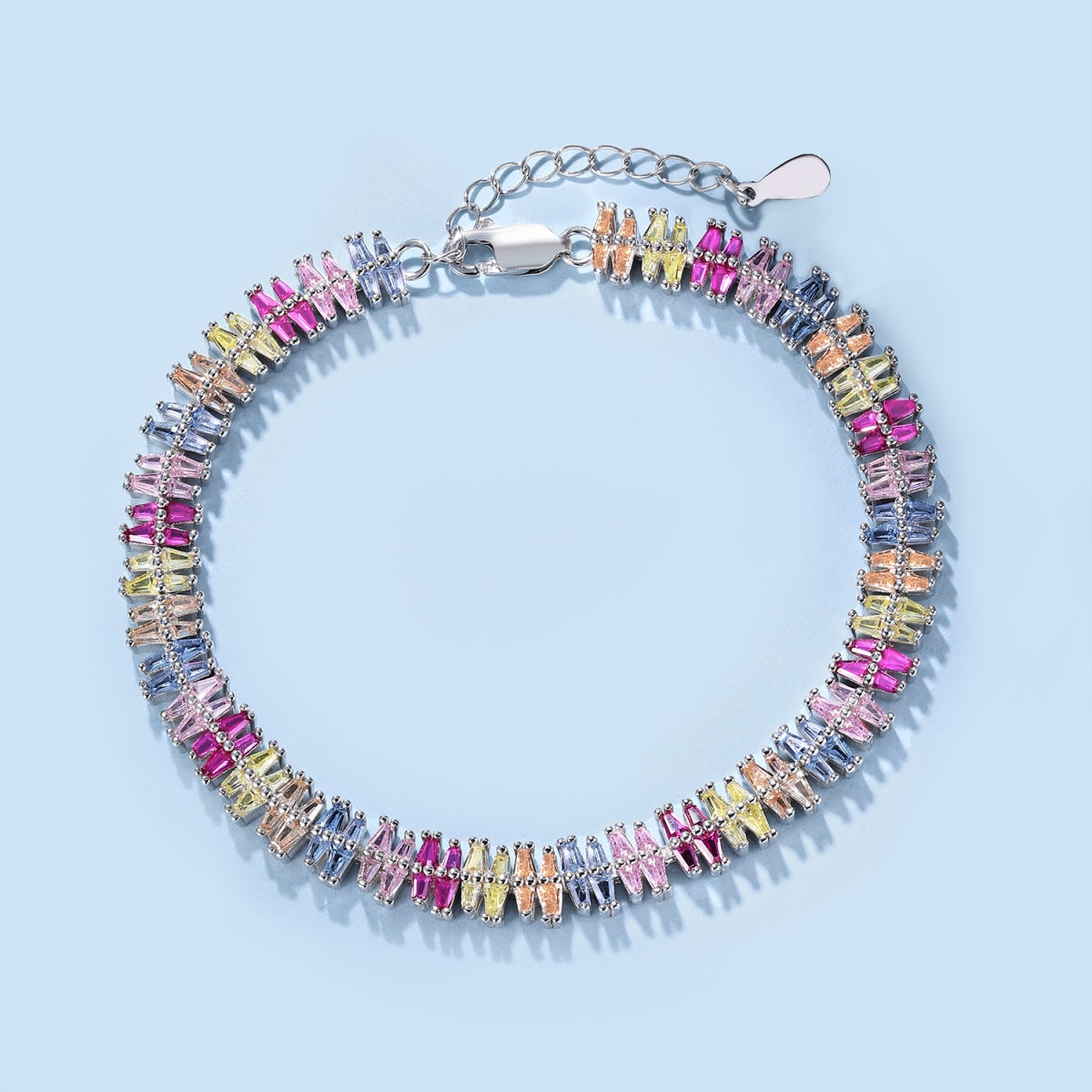 [Royal Jewellery]Sparkling Exquisite Multi Cut Party Bracelet