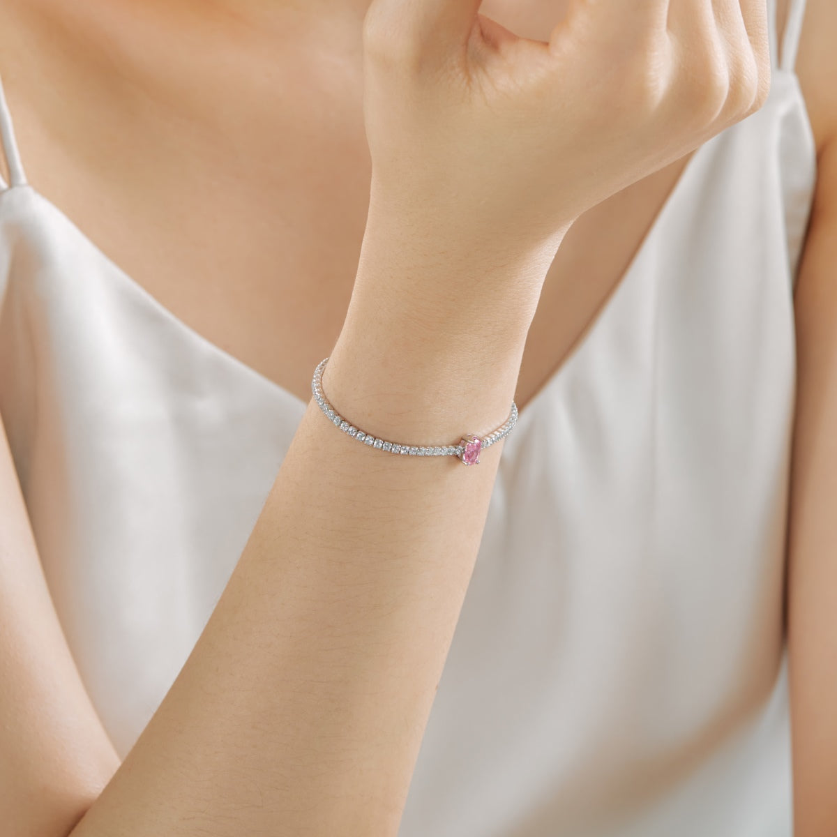 [Royal Jewellery]0.75 Carat Exquisite Oval Cut Daily Bracelet