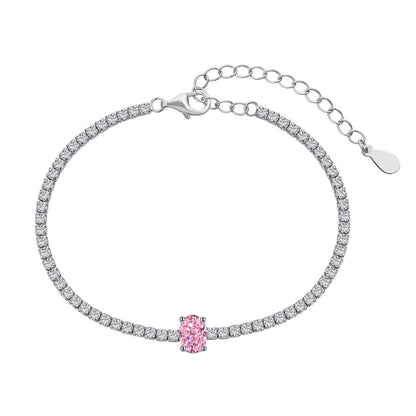 [Royal Jewellery]0.75 Carat Exquisite Oval Cut Daily Bracelet