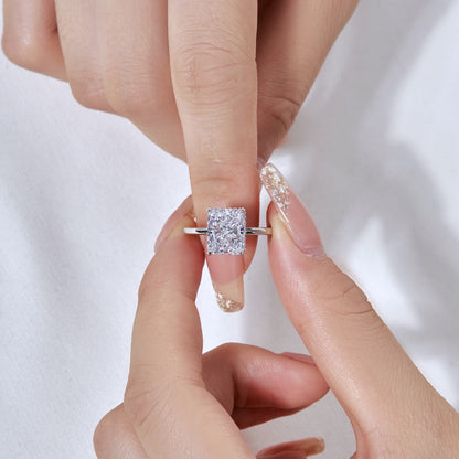 [Royal Jewellery]4.0 Carat Ornate Enchanting Radiand Cut Banquet Ring
