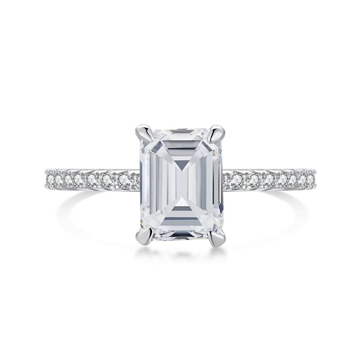[Royal Jewellery]2.0 Carat Scintillating Ornate Radiant Cut Party Ring
