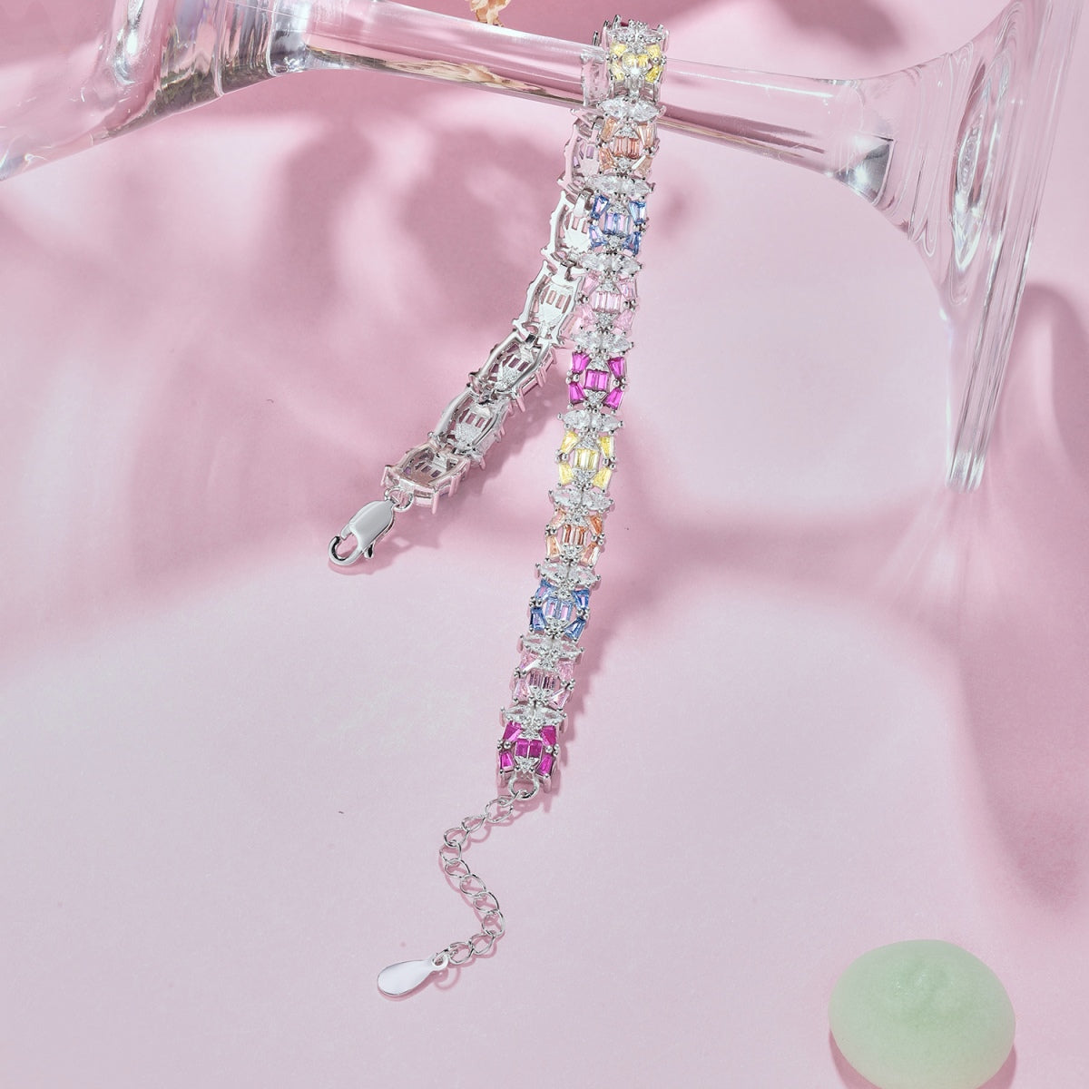 [Royal Jewellery]Delicate Colorful Multi Cut Party Bracelet