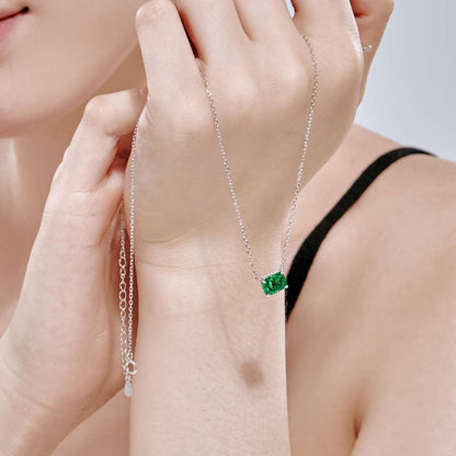 [Royal Jewellery]Luxurious Square Shape Colorful Necalack