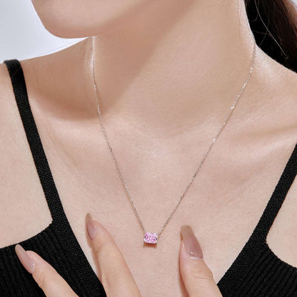 [Royal Jewellery]Luxurious Square Shape Colorful Necalack