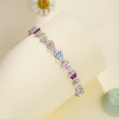 [Royal Jewellery]Radiant Water Drop Shape Daily Bracelet
