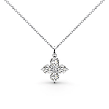 [Royal Jewellery]Four-Leaf Clover And Eight-Pointed Star Necklace