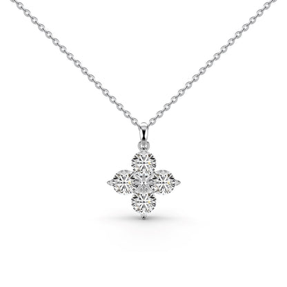 [ROYAL]Four-Leaf Clover And Eight-Pointed Star Necklace