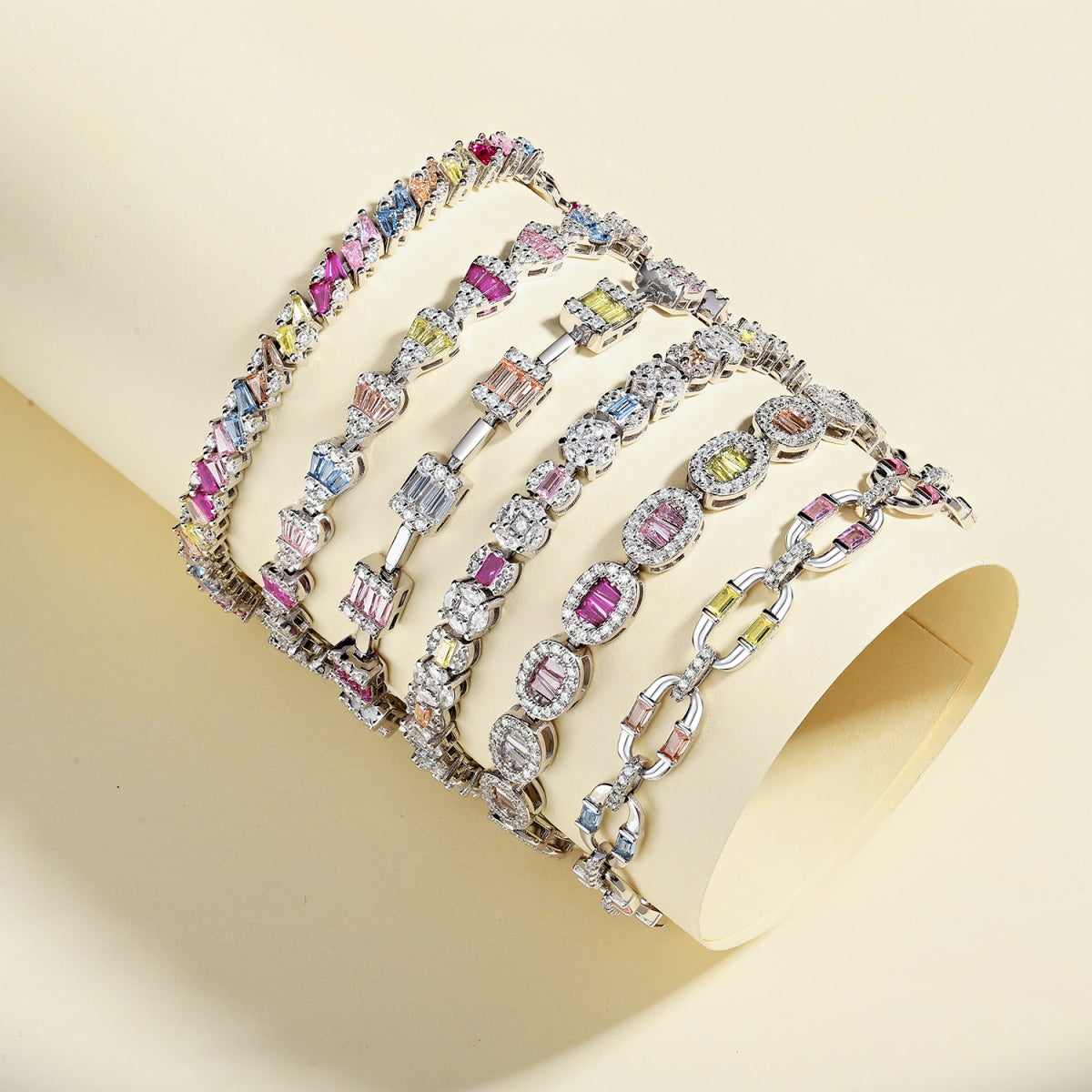 [Royal Jewellery]Dazzling Colorful Daily Bracelet