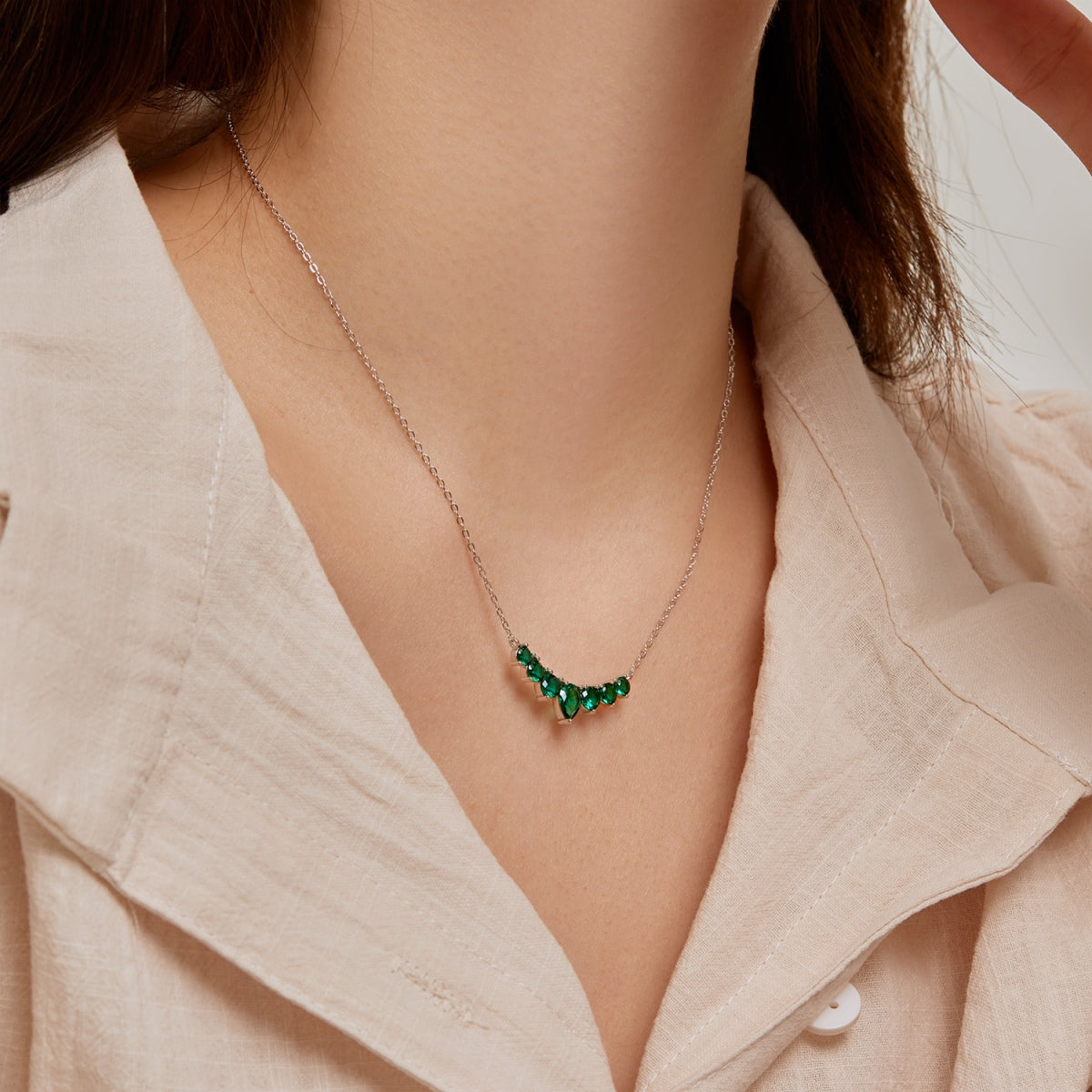 [Royal Jewellery]Dainty Colorful Heart Necklace