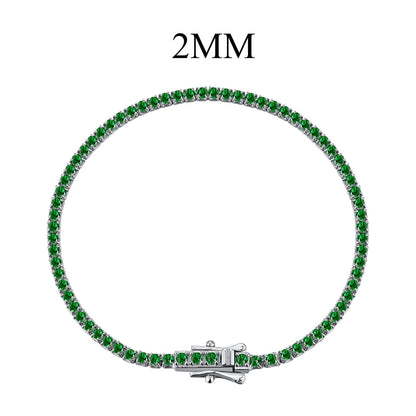 [Royal Jewellery]Radiant Colorful Round Cut Party Bracelet