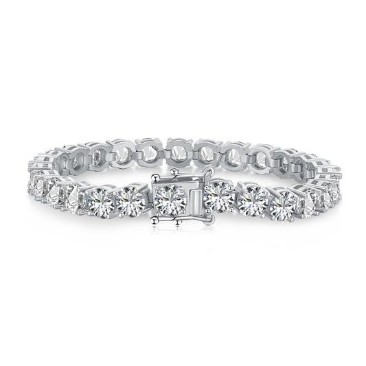 [Royal Jewellery]0.75 Carat Dazzling Round Cut Wedding Bracelet