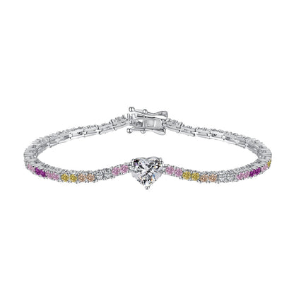 [Royal Jewellery]Delicate Romantic Heart Shape Lover Bracelet