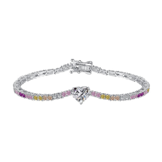 [Royal Jewellery]Delicate Romantic Heart Shape Lover Bracelet