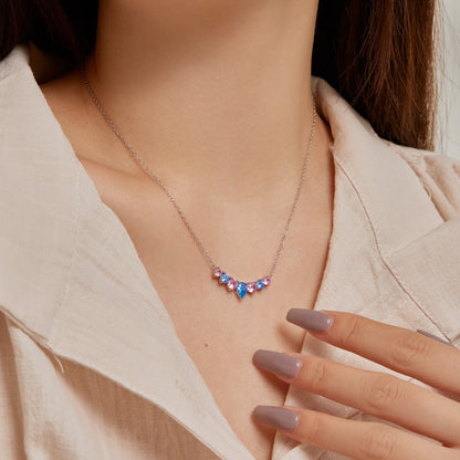 [Royal Jewellery]Dainty Colorful Heart Necklace