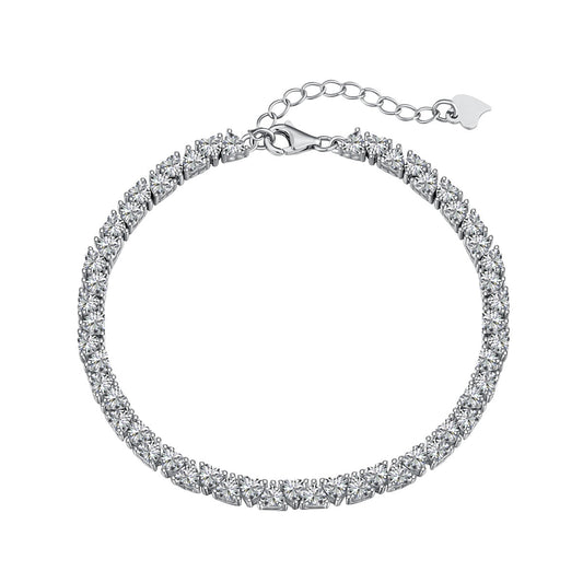 [Royal Jewellery]Dazzling Romantic Heart Shape Lover Bracelet