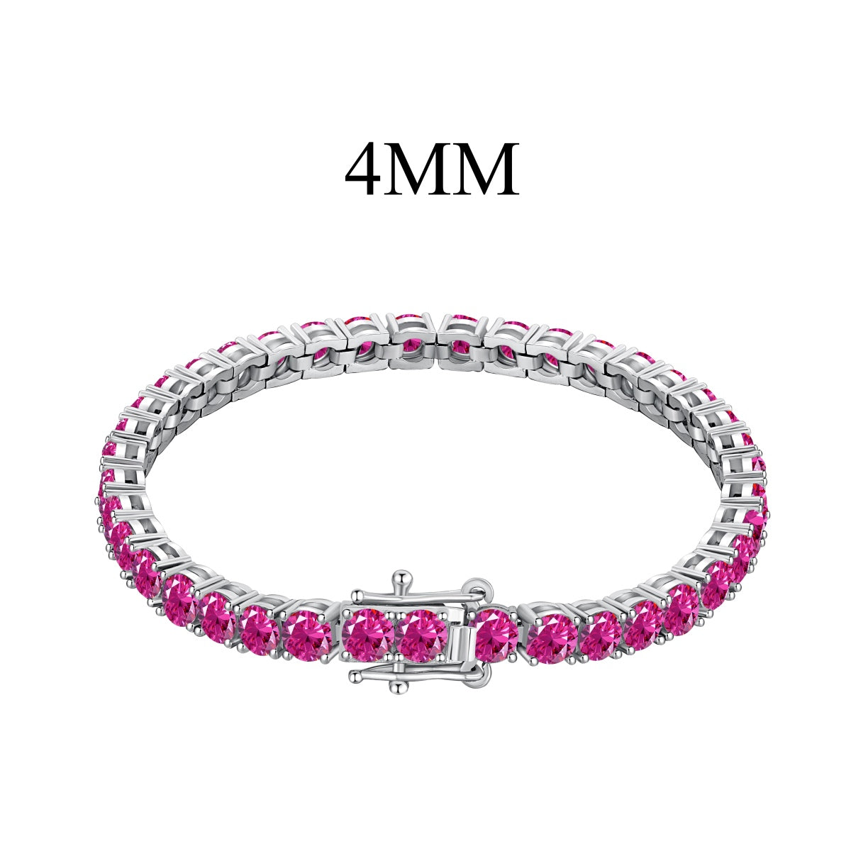 [Royal Jewellery]Radiant Colorful Round Cut Party Bracelet