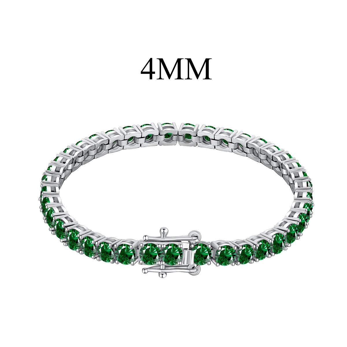 [Royal Jewellery]Radiant Colorful Round Cut Party Bracelet