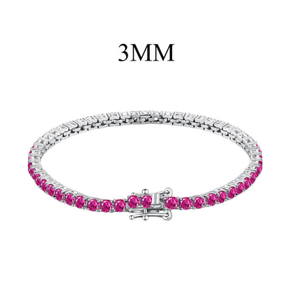 [Royal Jewellery]Radiant Colorful Round Cut Party Bracelet
