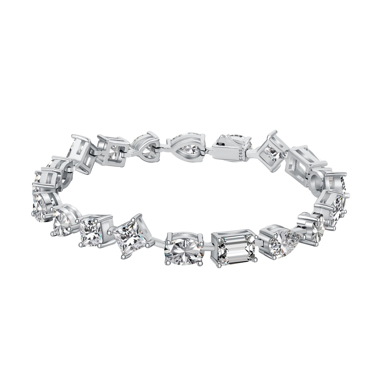 [Royal Jewellery]Unique Exquisite Multi Cut Daily Bracelet