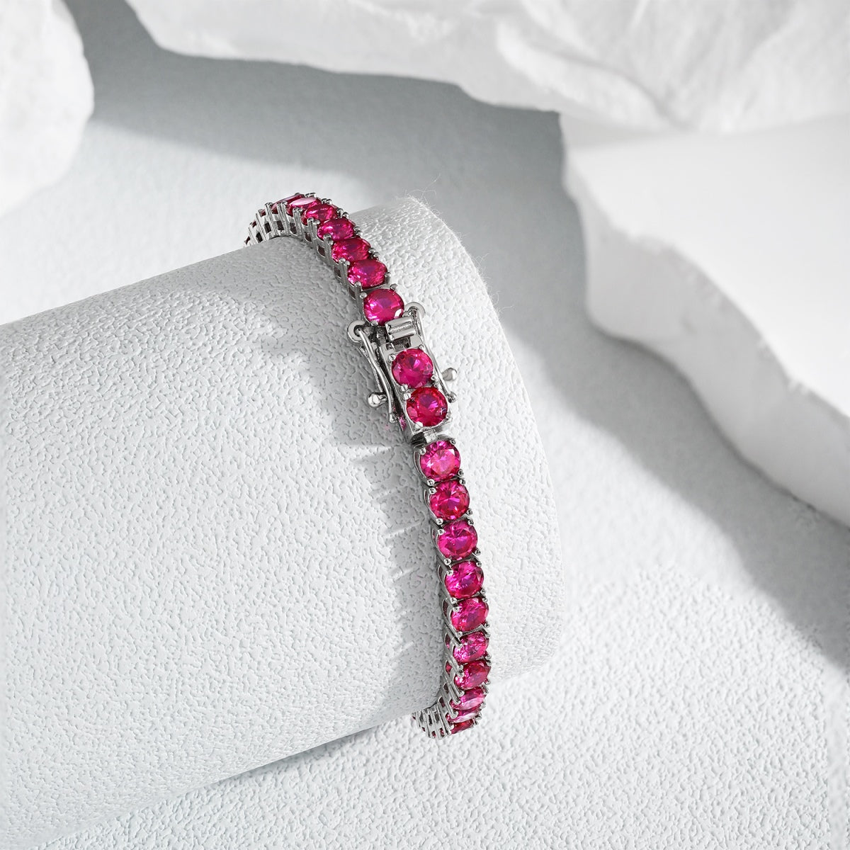 [Royal Jewellery]Radiant Colorful Round Cut Party Bracelet