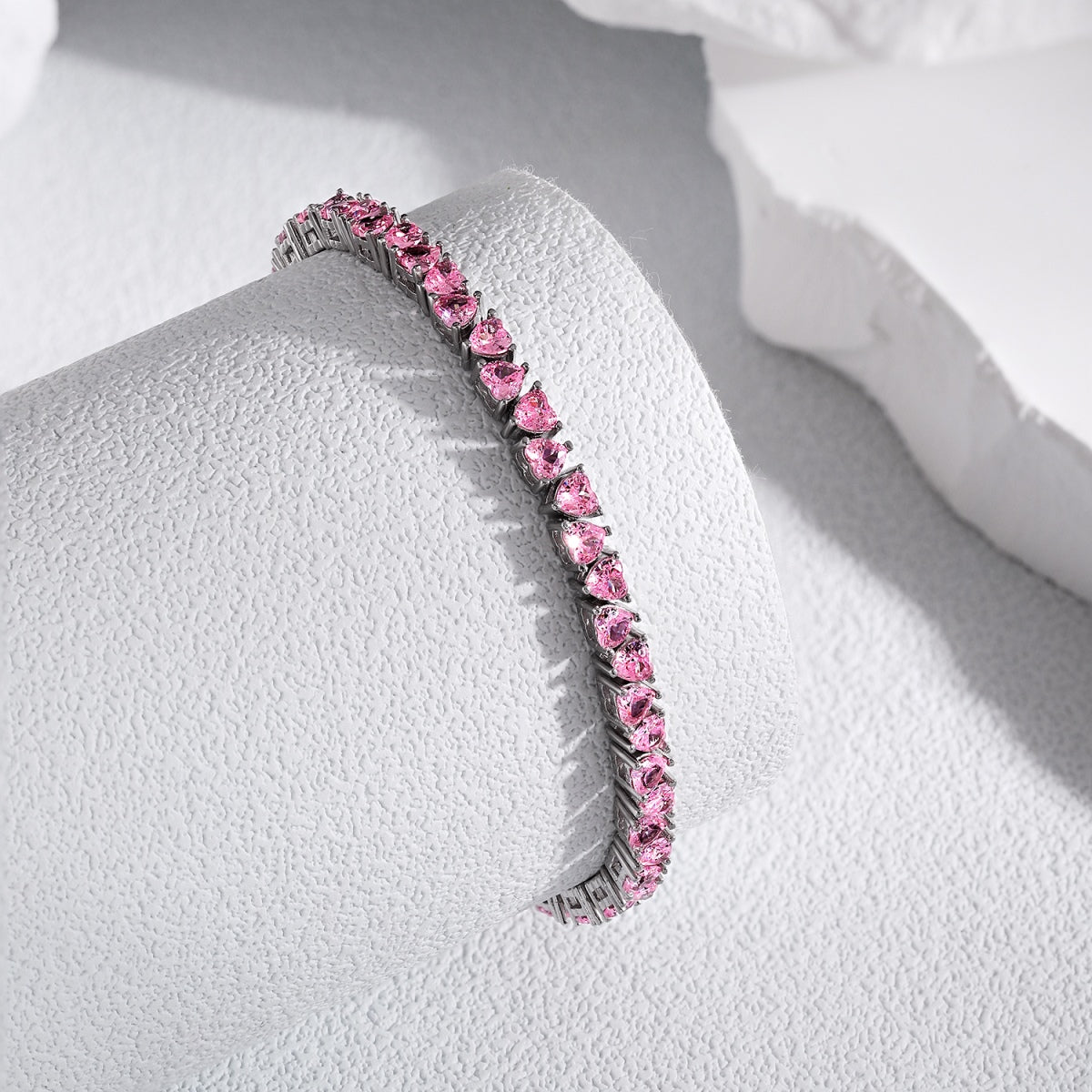 [Royal Jewellery]Dazzling Romantic Heart Shape Lover Bracelet