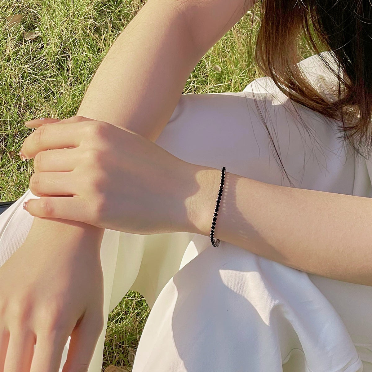 [Royal Jewellery]Radiant Colorful Round Cut Party Bracelet