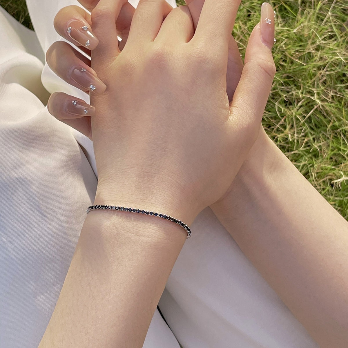[Royal Jewellery]Radiant Colorful Round Cut Party Bracelet