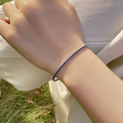 [Royal Jewellery]Radiant Colorful Round Cut Party Bracelet
